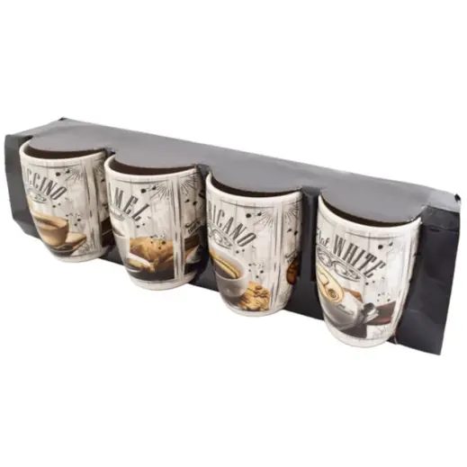 Global Brew 4-Piece Mug Set Display